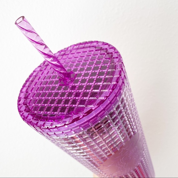 SOLD - Starbucks SET Summer Disco Grid Ombre Cups - Picture 11 of 14